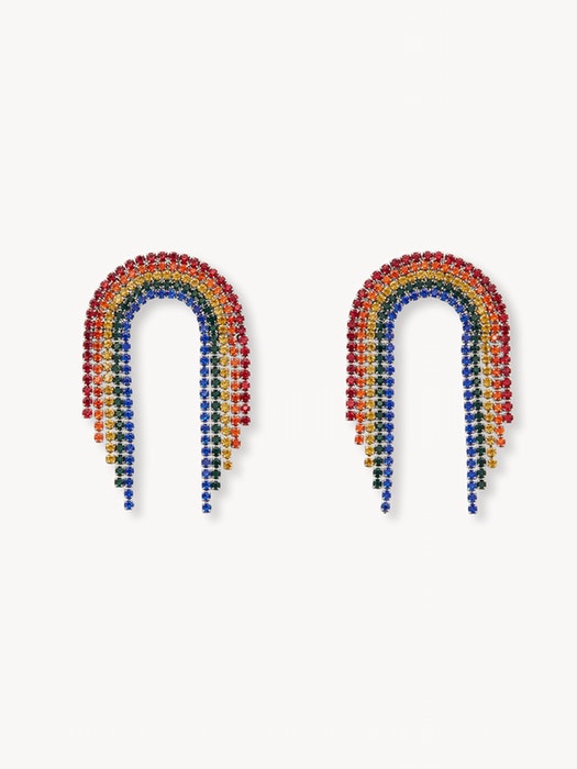 Pomelo Diamante Rainbow Drop Earrings